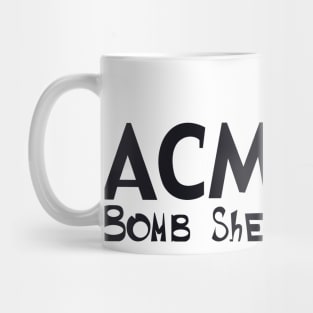 Acme Bomb Shelter Retro logo Mug